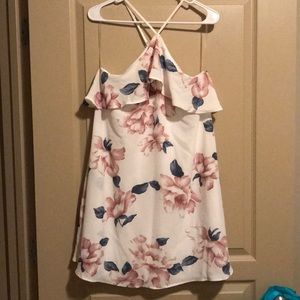 White floral dress